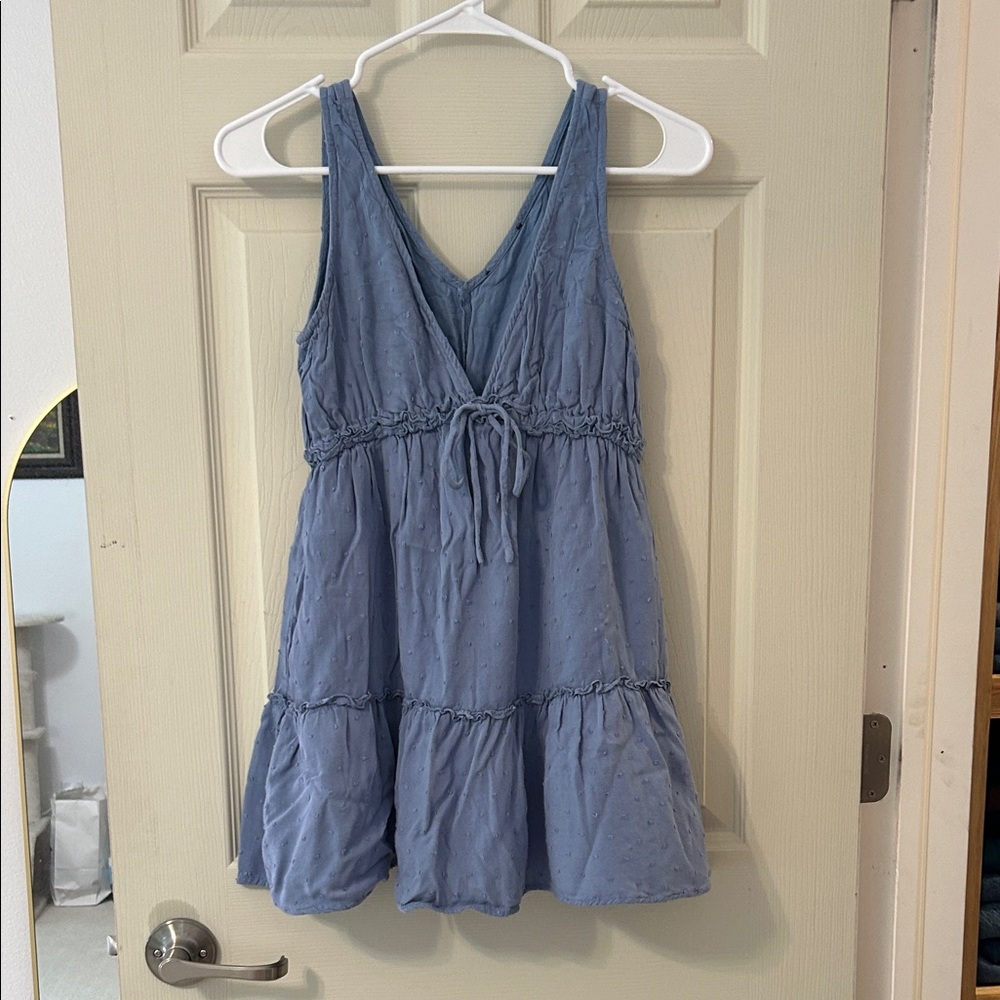 Stylish Blue Sleeveless Dress